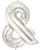 Silver Ampersand 40″ Balloon