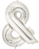 Silver Ampersand 40″ Balloon