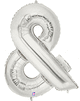 Silver Ampersand & Symbol 40″ Balloon