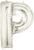 Betallic Mylar & Foil Silver Letter P 40″ Balloon