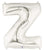 Betallic Mylar & Foil Silver Letter Z 40″ Balloon