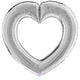Silver Linking Heart 41″ Balloon