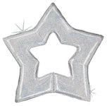 Betallic Mylar & Foil Silver Linking Star 48″ Holographic Balloon
