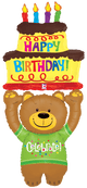 Special Delivery Birthday Bear 60″ Balloon