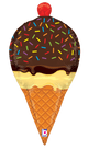 Sprinkles Ice Cream Cone 33″ Balloon