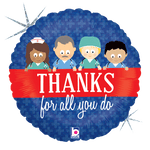 Betallic Mylar & Foil Thanks For All You Do Hospital Workers 18″ Balloon