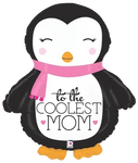 Globo gigante de pingüino de 28" To The Coolest Mom