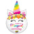 Betallic Mylar & Foil Unicorn Birthday 33″ Balloon