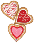 Betallic Mylar & Foil Valentine Cookies 44″ Balloon