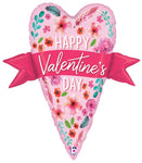 Betallic Mylar & Foil Valentine's Day Banner Heart 29″ Balloon