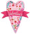 Betallic Mylar & Foil Valentine's Day Banner Heart 29″ Balloon