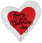 Betallic Mylar & Foil Valentine's Day Dots Heart 35″ Balloon
