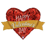 Betallic Mylar & Foil Valentine's Day Rose Banner 32″ Balloon