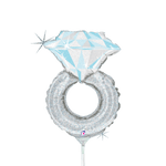 Betallic Mylar & Foil Wedding Ring (requires heat-sealing) 14″ Balloon