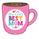 World's Best Mom Mug 28″ Balloon
