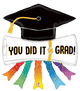 You Did It Grad Diploma 44″ Balloon