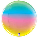 Rainbow Globe 22″ Dimensionals Balloon
