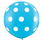 Big Polka Dots Robin's Egg Blue 36″ Latex Balloons by Qualatex from Instaballoons