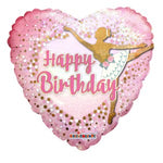 Birthday Ballerina Holographic 18″ Foil Balloon by Convergram from Instaballoons