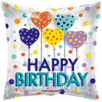 Birthday Balloon Hearts 18″ Foil Balloon by Convergram from Instaballoons