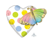 Birthday Butterfly Balloon 26″ Foil Balloon by Anagram from Instaballoons