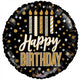 Birthday Candles & Dots Holographic 18″ Balloon