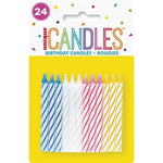 Birthday Candles Spiral Assorted by Unique from Instaballoons