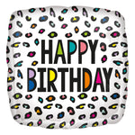 Birthday Colorful Leopard Print Foil Balloon by null from Instaballoons