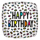 Birthday Colorful Leopard Print 18″ Balloon