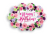 Birthday Flower Wreath Shape 18″ Balloon