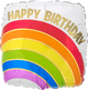Birthday Gold Rainbow 18″ Balloon