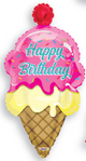 Globo de cumpleaños con forma de helado de 36″
