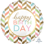 Birthday Pastel Celebration 28″ Foil Balloon by Anagram from Instaballoons