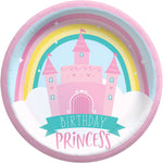 Birthday Princess Castle 9" Plates by Amscan from Instaballoons