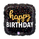 Birthday Script Confetti 18″ Balloon