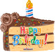 Birthday Slice of Cake 18″ Balloon