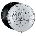 Birthday Sparkles A Round 30″ Latex Balloons by Qualatex from Instaballoons