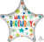 Birthday Stars & Dots 28″ Foil Balloon by Anagram from Instaballoons