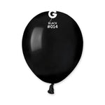 Black 5″ Latex Balloons by Gemar from Instaballoons