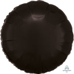 Black Circle Round 18″ Foil Balloon by Anagram from Instaballoons