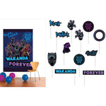 Black Panther Backdrop With Photo Props Foil Balloon by Amscan from Instaballoons