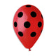 Red/Black Polka Dot 12″ Latex Balloons (50 count)
