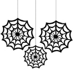 Black & White Spiderweb Fan Decor by Amscan from Instaballoons