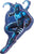 Blue Beetle 33″ Foil Balloon by Anagram from Instaballoons