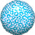 Blue Cheetah Leopard Animal Print 18″ Foil Balloon by Anagram from Instaballoons