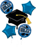 Blue Congrats Grad Graduation Foil Balloon by Anagram from Instaballoons