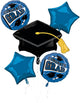 Blue Congrats Grad Graduation Balloon Bouquet