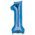 Blue Number 1 34″ Foil Balloon by Anagram from Instaballoons