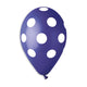 Blue & White Polka Dot 12″ Latex Balloons (50 count)