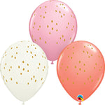 Boho Speckle Dots 11″ Latex Balloons by Qualatex from Instaballoons